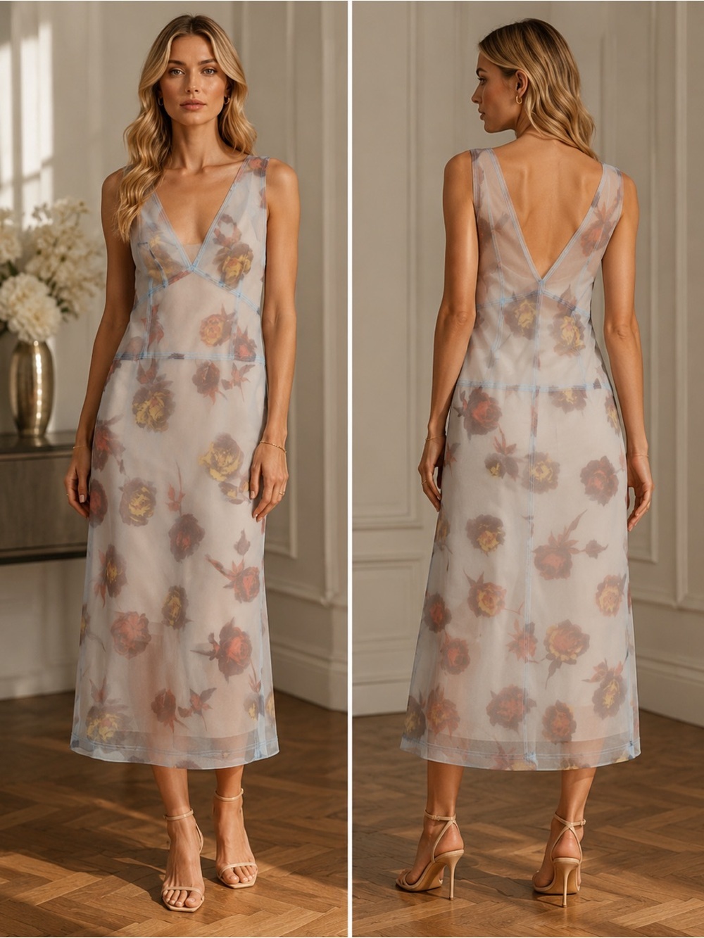 🌸 ZARA Limited Edition Mixed Printed Dress Size S NWOT